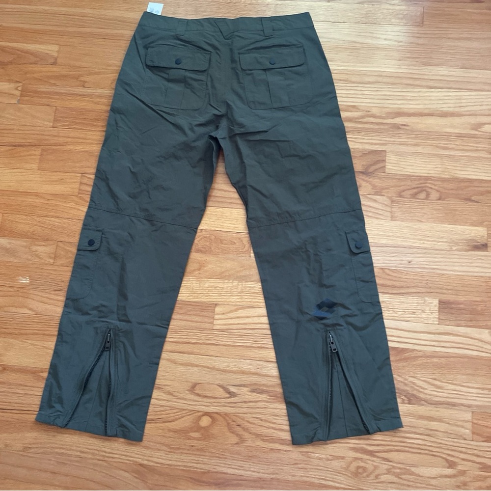 Lotto Cargo Pants Mens Size L Green Zip Legs - Picture 7 of 8